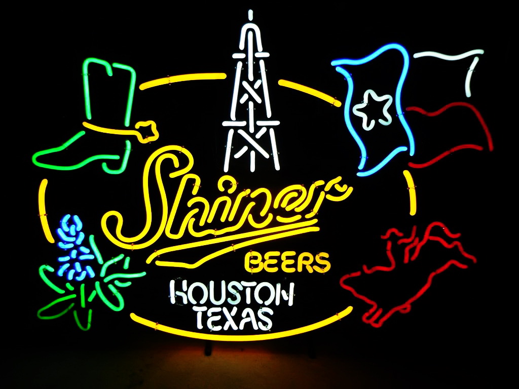 Shiner Beer Houston Neon Sign